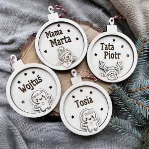 Rodzinne Bombki 3D mieszane