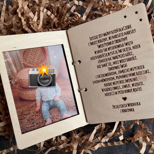 Książeczka na Roczek ze zdjęciem - obrazek 2
