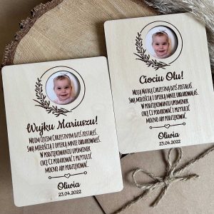 Tabliczka podziękowanie ze zdjęciem