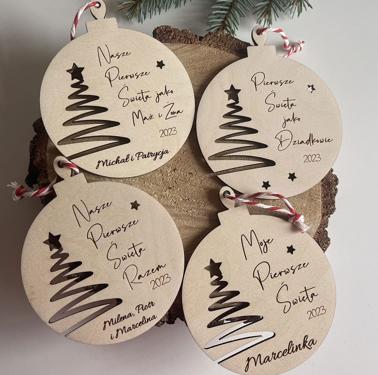 Bombka Wycięta Choinka