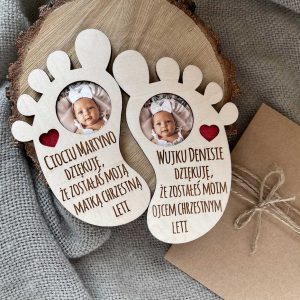 Dwie Stopy magnesy podziękowania