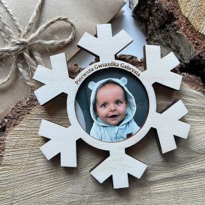 Śnieżynka magnes.Spakowana gotowa do wręczenia