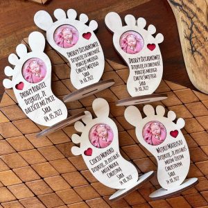 Stopa z dowolnym napisem