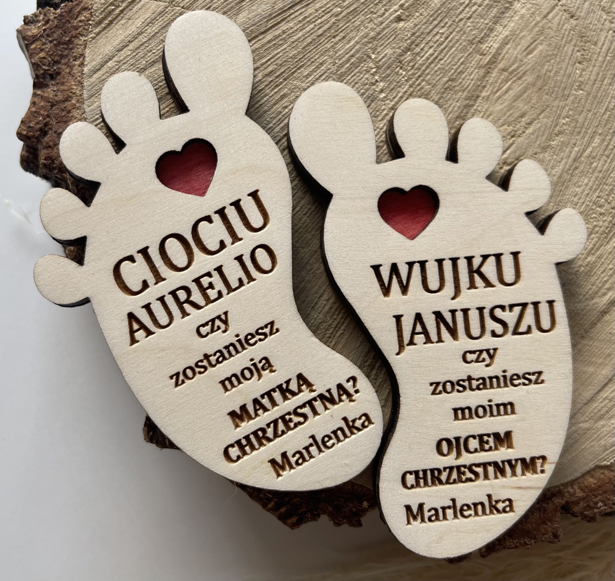 Dwie Stopy zapytania (magnesy)