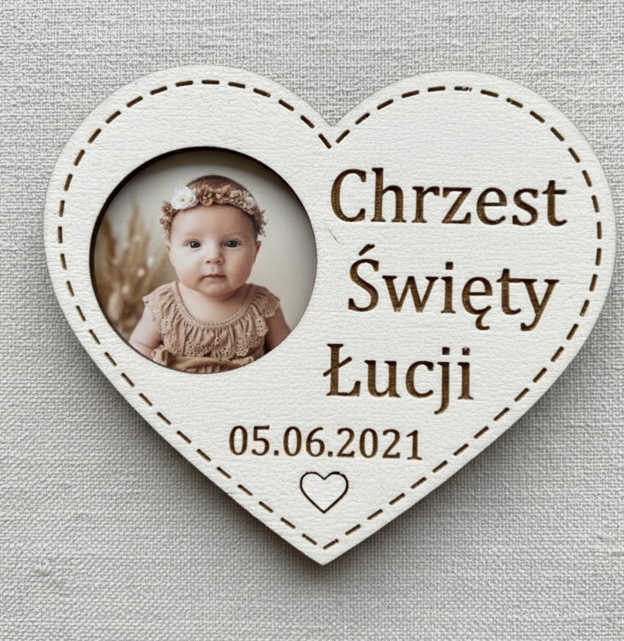 Magnes Serce ze zdjęciem.Spakowane gotowe do wręczenia