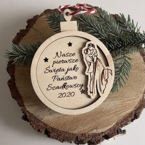 Bombka 3D Małżeństwo