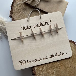 Tabliczka na urodziny.Spakowana gotowa do wręczania