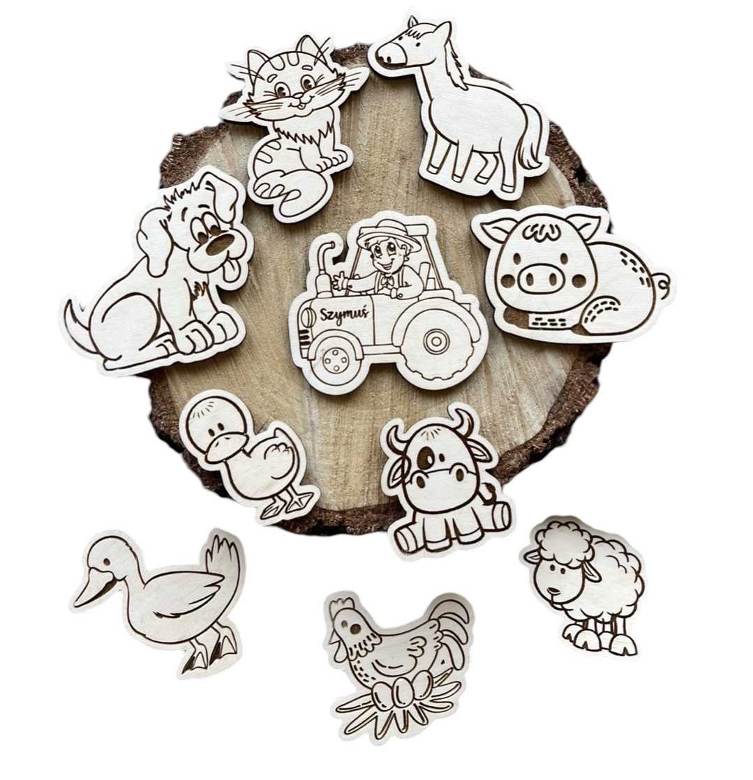 Magnesy Rolne imię na ciągniku dziecka