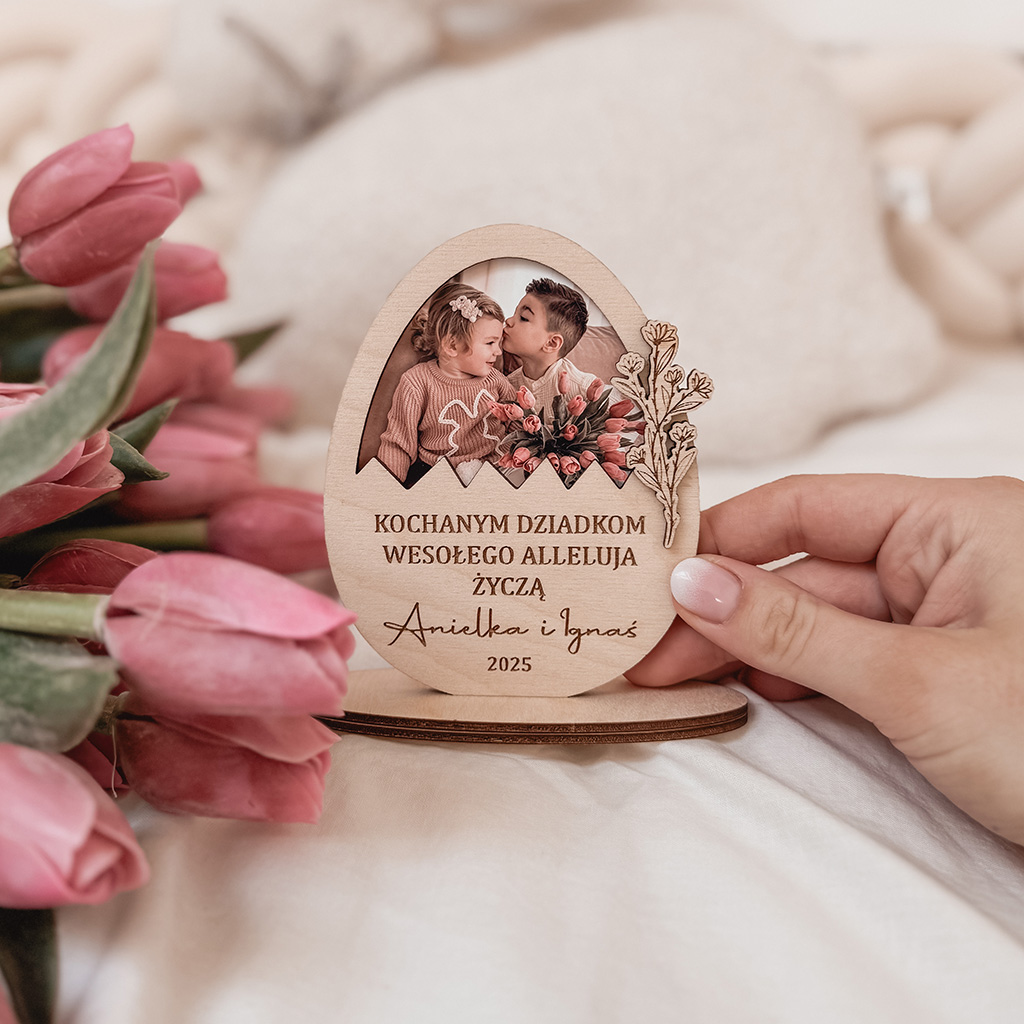 Jajko duże do postawienia z dowolnym napisem