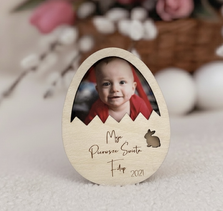 Jajko jako magnes lub do zawieszenia z dowolnym napisem!