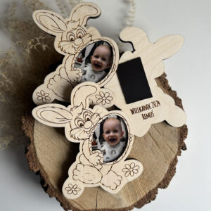 Zestaw 3 królików jako magnes lub zawieszka