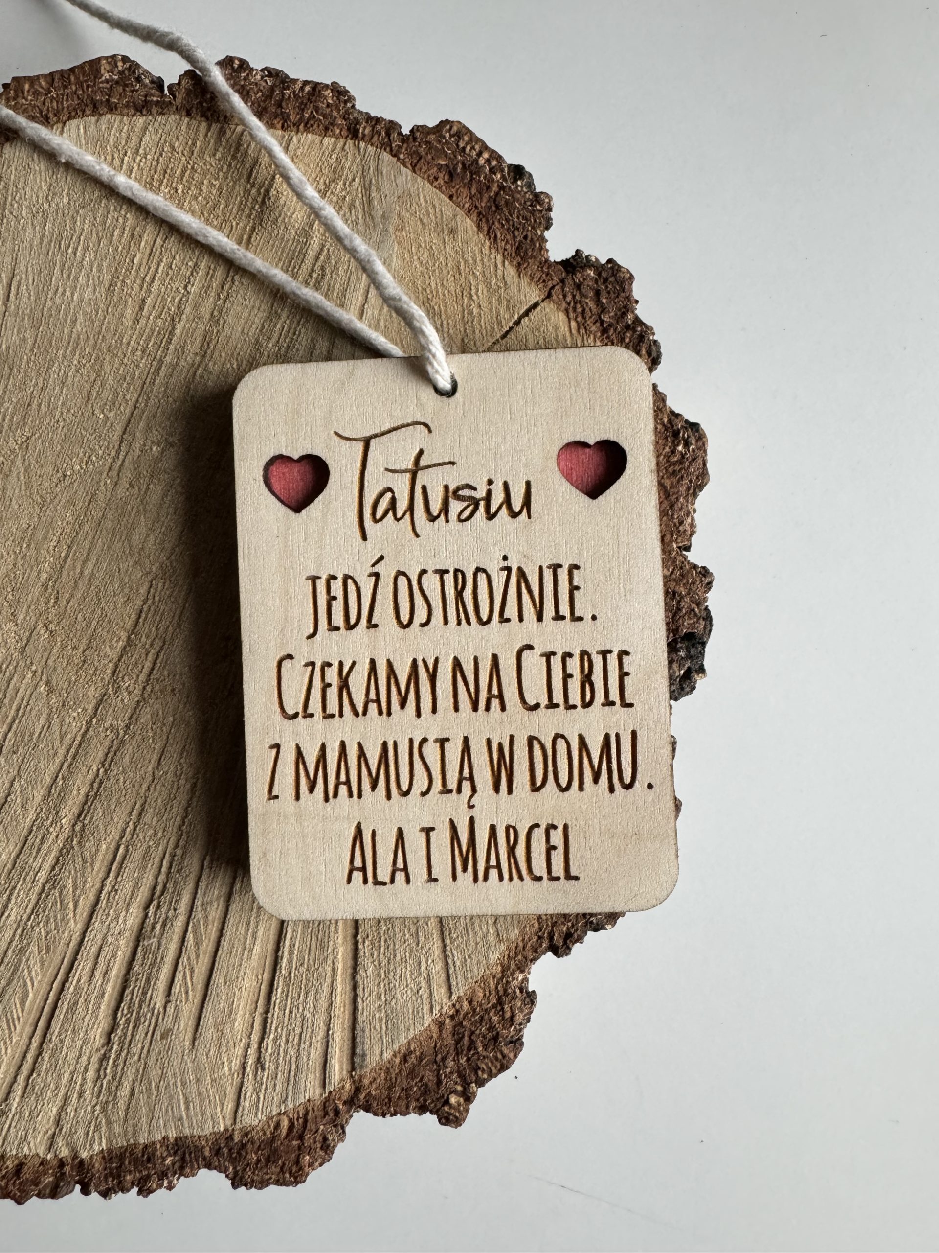 Zawieszka ze zdjęciem + dowolny napis w tyle - obrazek 2