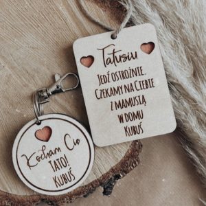 Zestaw zawieszka i brelok bez zdjęcia