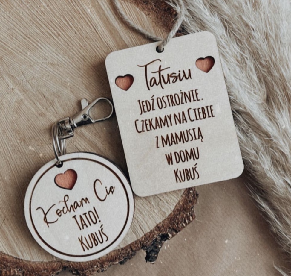 Zestaw zawieszka i brelok bez zdjęcia