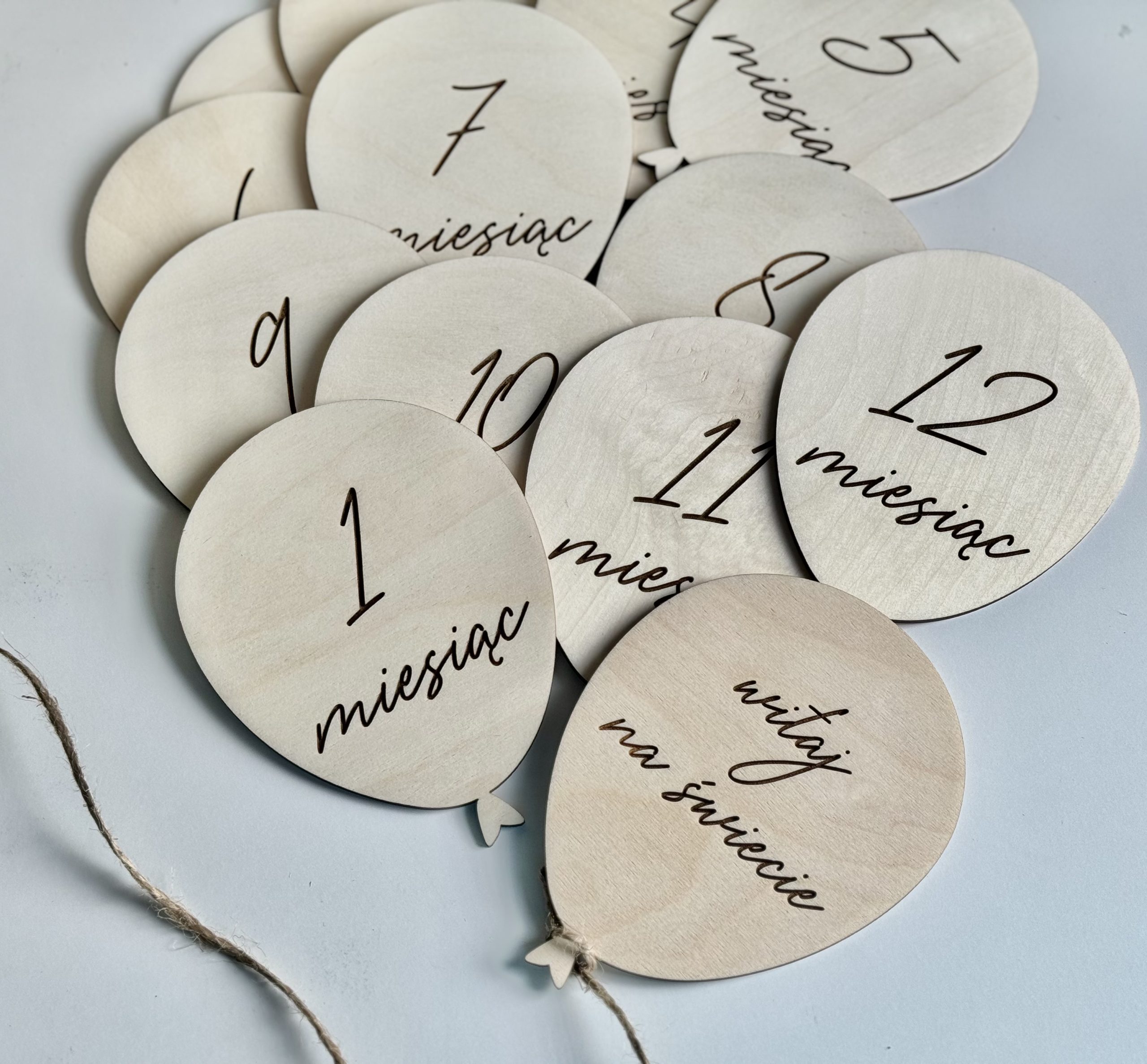 Tabliczki do zdjęć baloniki + 1 dodatkowo