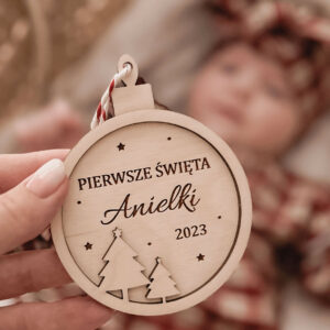 Bombka Choinki - Pierwsze Święta + imię i rok