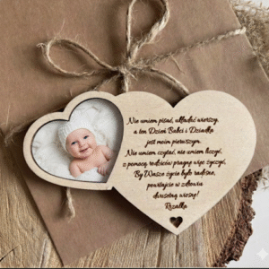 Magnes SERCE ze zdjęciem. Spakowany gotowy do wręczenia