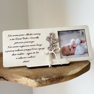 Ramka duża ze zdjęciem i wierszykiem