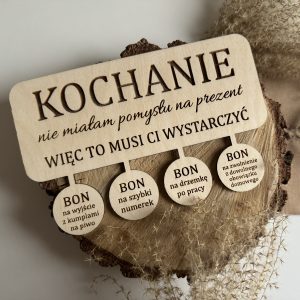 Tabliczka.Spakowana gotowa do wręczenia.