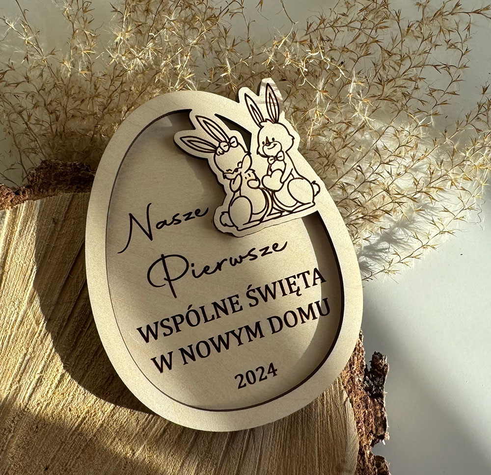 Magnes z dowolnym napisem