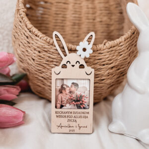 Magnes Królik z kwiatkiem