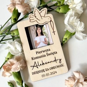 Magnes Komunijny ze zdjęciem