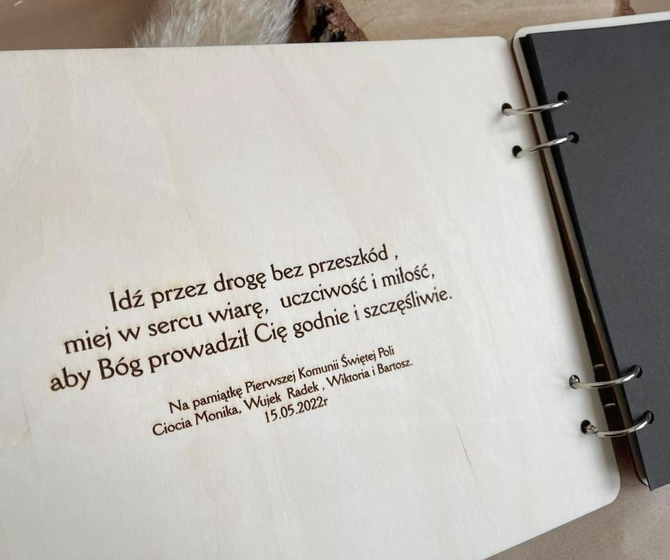 Album A4 z dowolnymi życzeniami w środku - obrazek 2