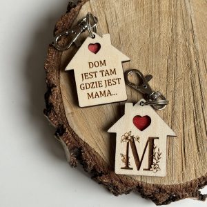 Brelok Domek z dowolnym napisem