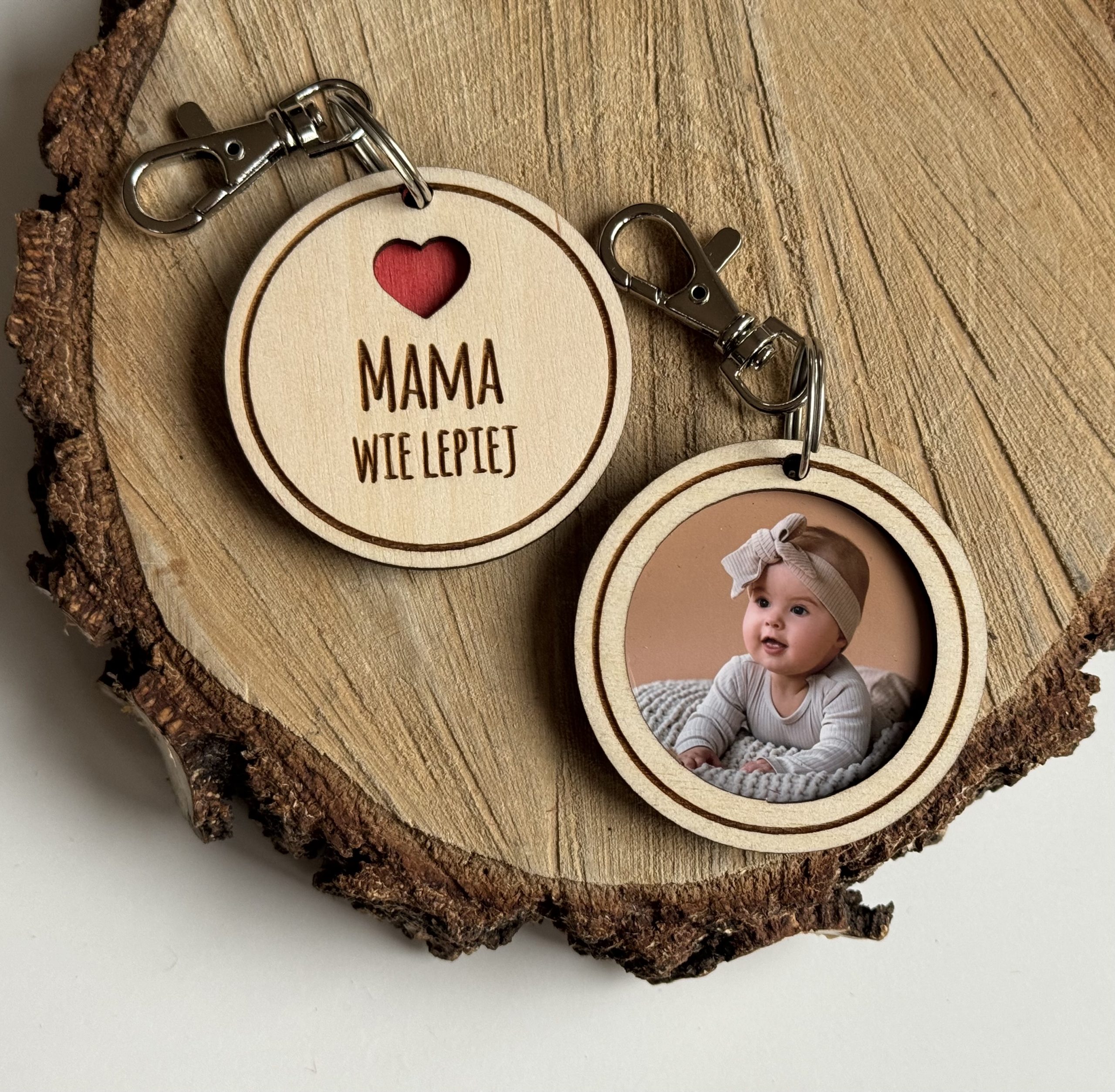 Brelok z dowolnym napisem i zdjęciem