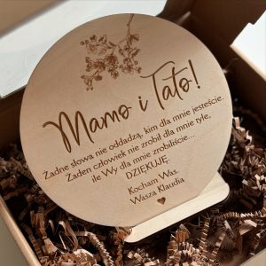 Ramka do postawienia z dowolnym napisem