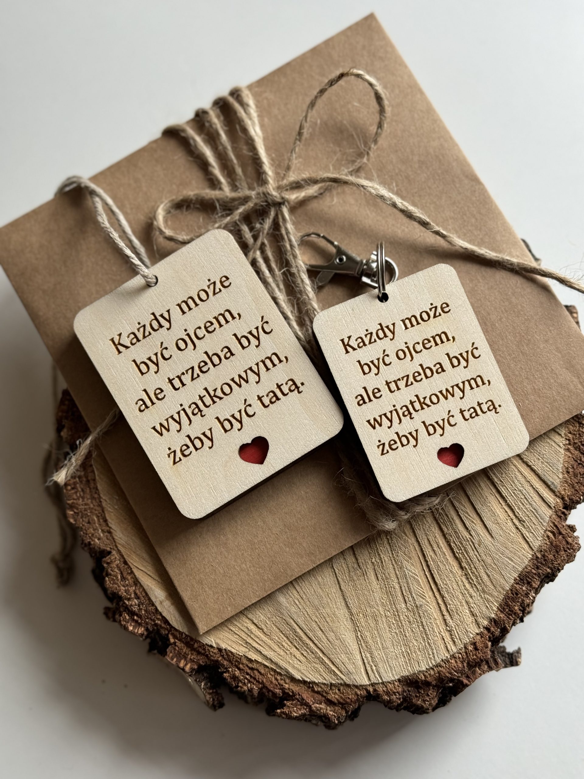 Zestaw zawieszka i brelok z dowolnym napisem