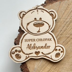 Prezent na dzień chłopaka –  magnes Miś