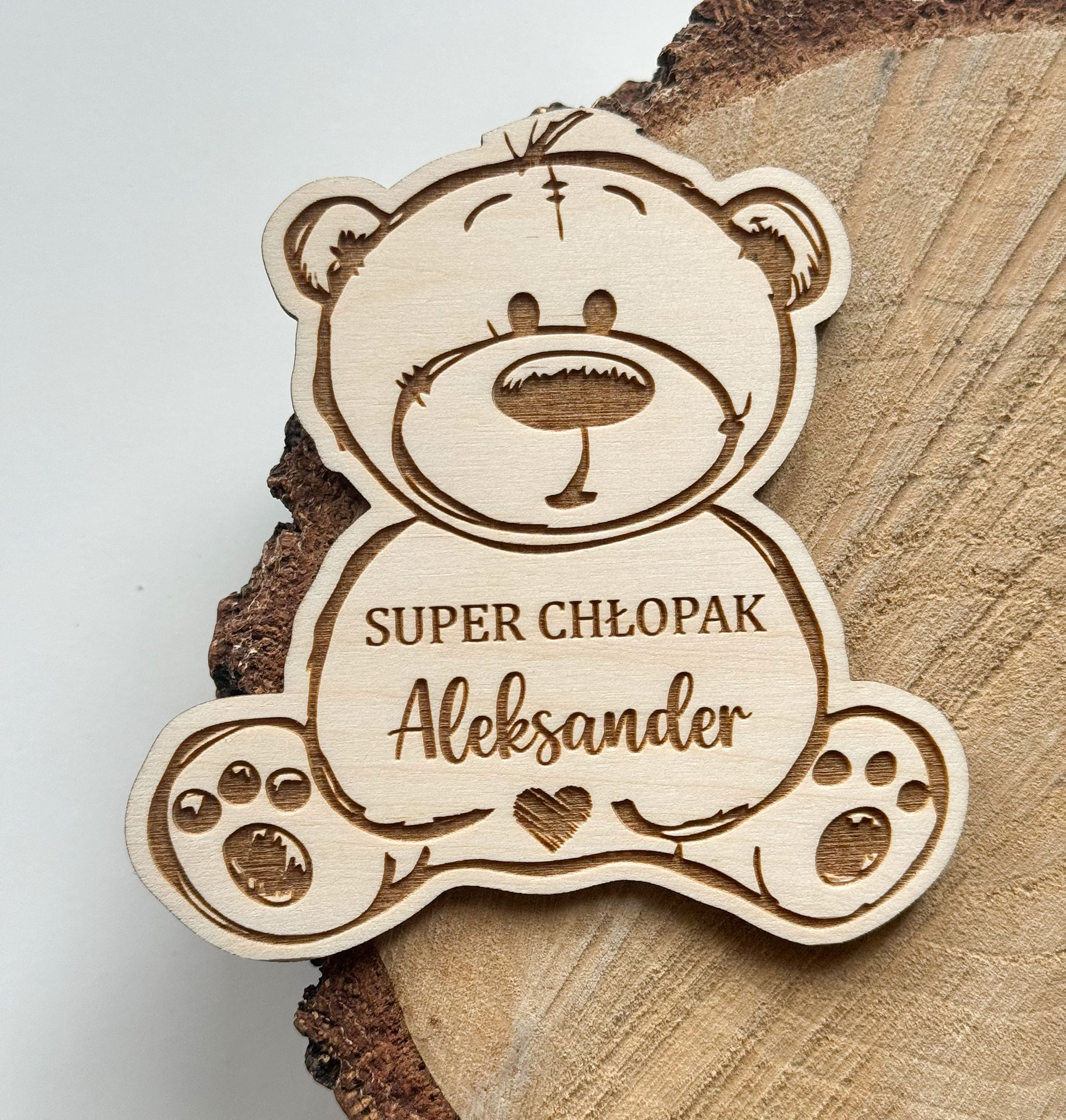 Prezent na dzień chłopaka – magnes Miś