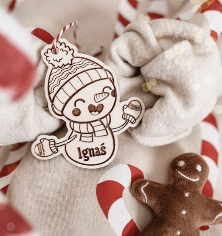 Bombka imienny Bałwan