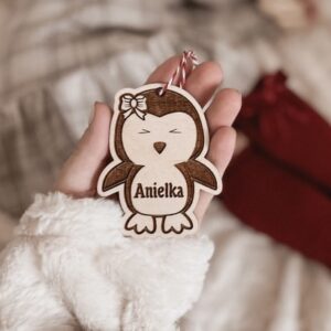 Bombka imienny Pingwin