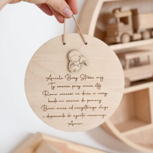 Tabliczka z modlitwą - w tyle dowolny podpis!