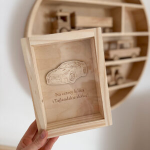 Skarbonka Samochód z dowolnym napisem