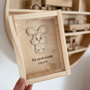 Skarbonka Króliczek z dowolnym napisem