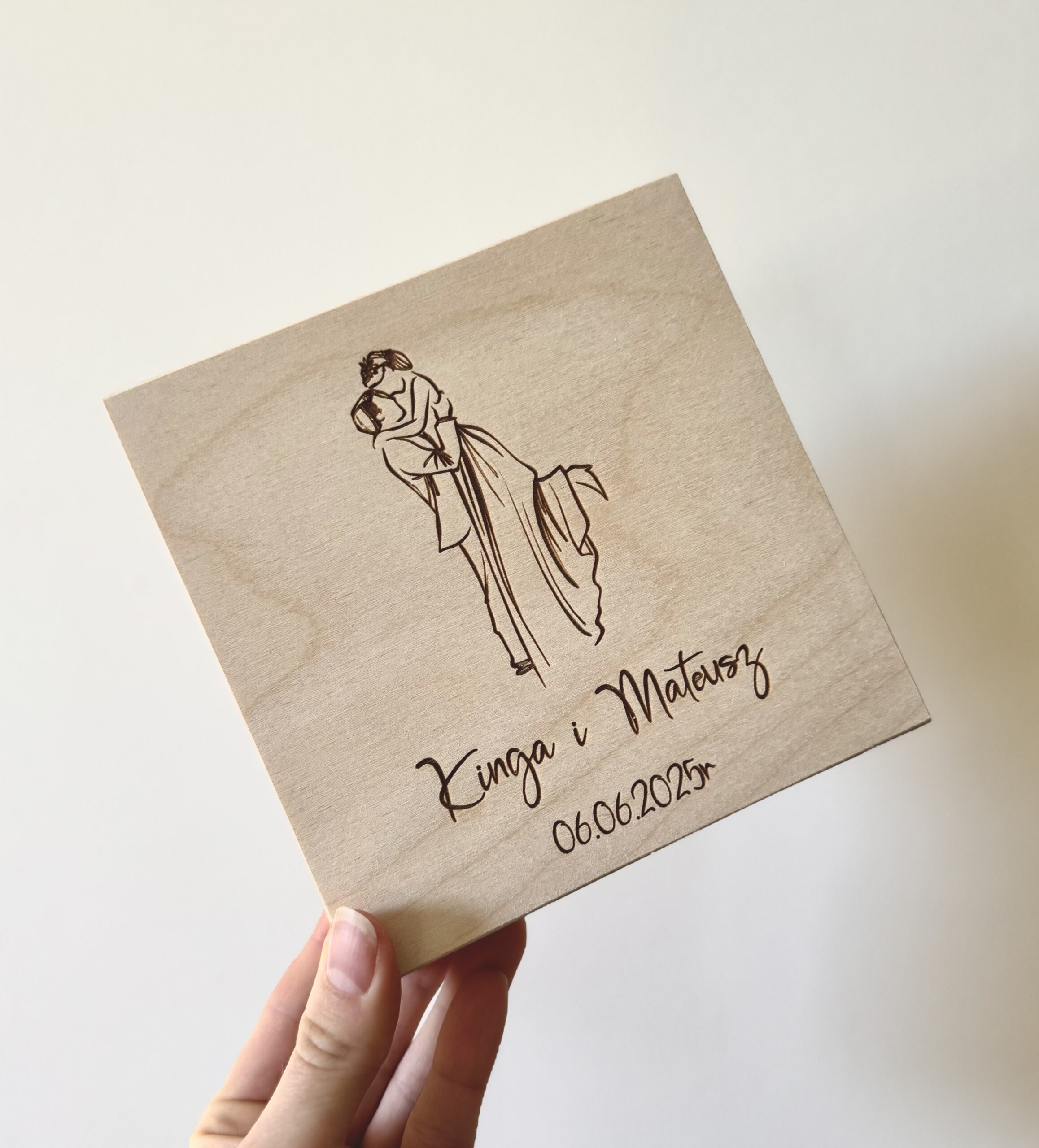 Pudełko ślubne na pieniądze z dowolnymi życzeniami w środku - obrazek 2