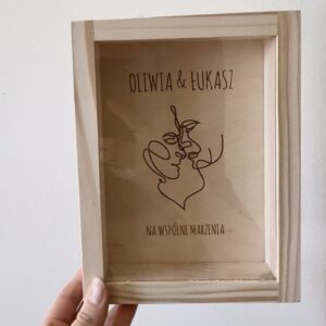 Skarbonka Ślubna z dowolnym napisem