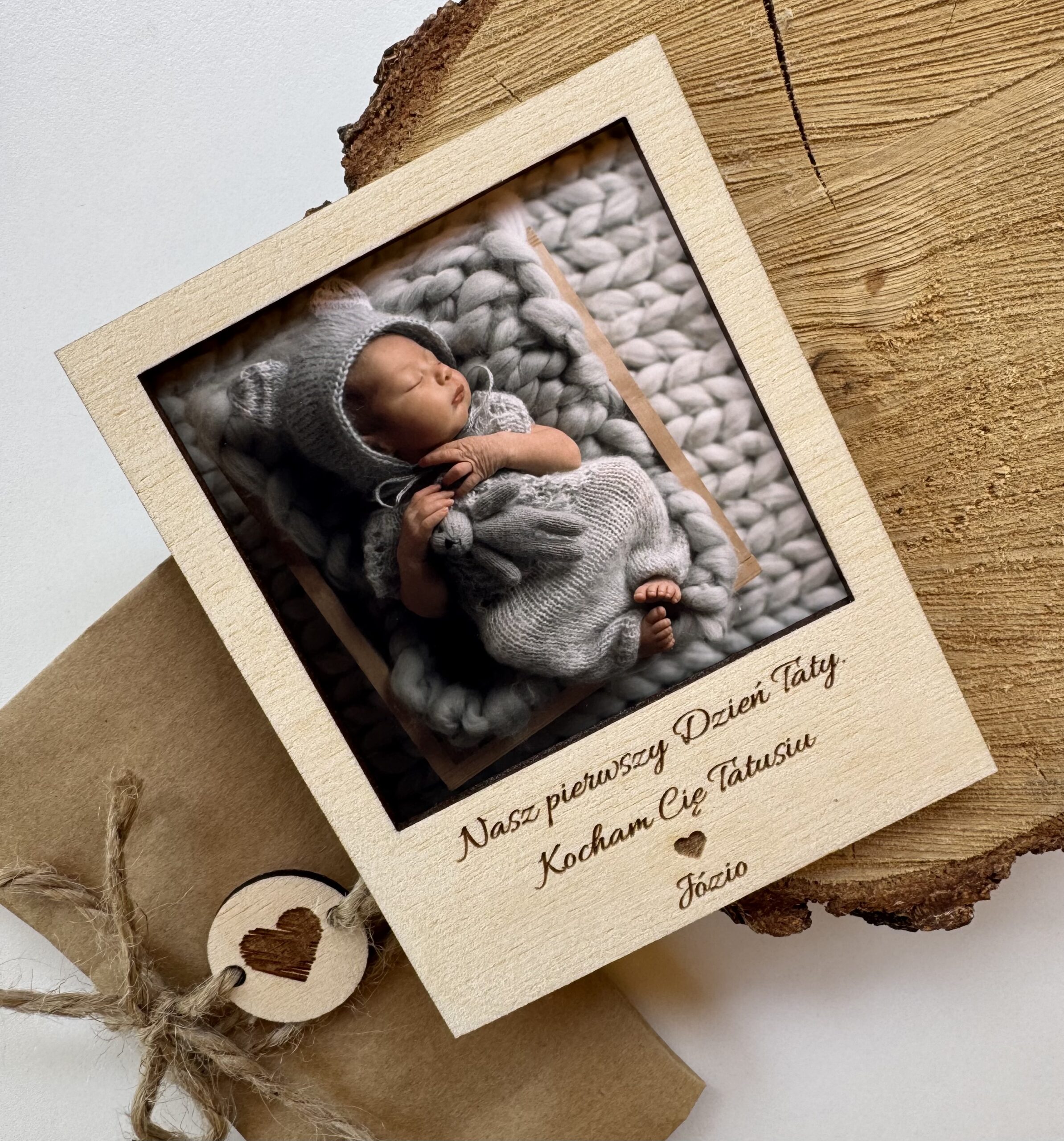 Duży Magnes ze zdjęciem i dowolnym napisem