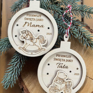 Bombka - Pierwsze Święta jako : Mama/Tata  Ciocia/Wujek Babcia/Dziadek itd