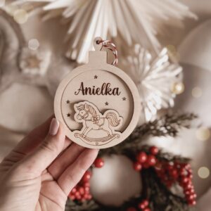 Bombka imienna Konik