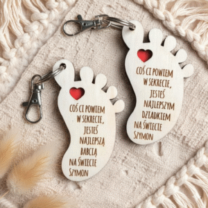 Stopa Brelok z dowolnym napisem. Spakowany gotowy do wręczenia!