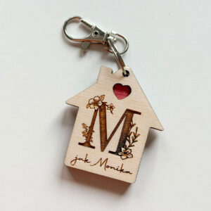 Brelok domek imienny